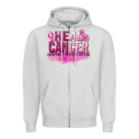 Dove Grey Heal Cancer for nothing is impossible Zipper Hoodie - FaDigitalArtStudio