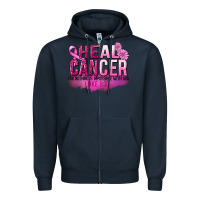 Navy Heal Cancer for nothing is impossible Zipper Hoodie - FaDigitalArtStudio