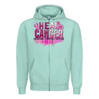 Seafoam Heal Cancer for nothing is impossible Zipper Hoodie - FaDigitalArtStudio