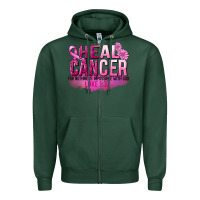Sports Green Heal Cancer for nothing is impossible Zipper Hoodie - FaDigitalArtStudio