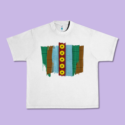 Western Sunflower Farm Life Brush Strokes Urban Heavy Tee Designed By Bettercallsaul