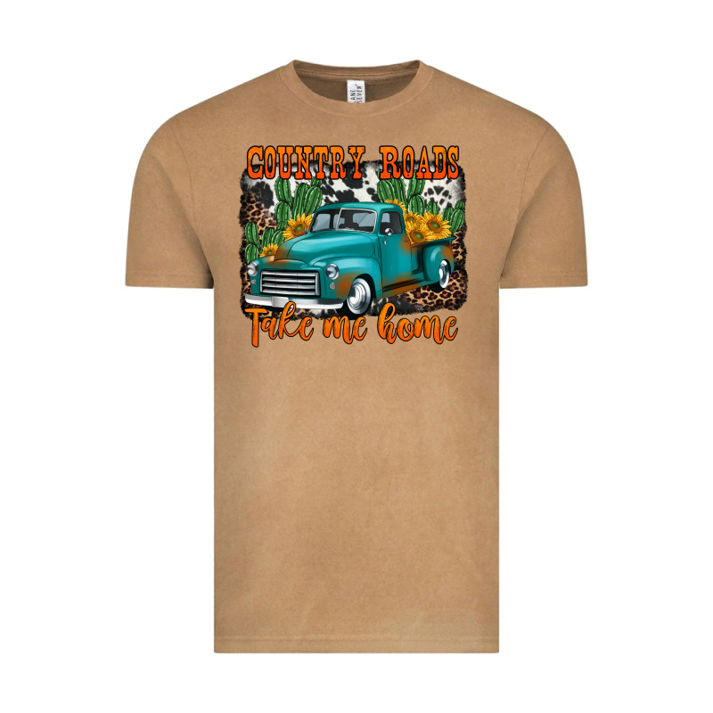 Country Roads Take Me Home Old Western Truck Vintage Tee by Jasminsmagicworld | Teevron