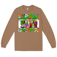 Toasted Coconut Halloween Coffee Cups Long Sleeve Tee - texasbilliewilder