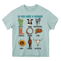 So God Made A Cowboy Heavy Core Tee | Teevron