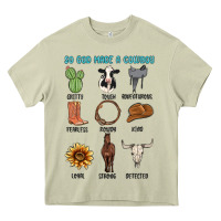 Mossy so god made a cowboy Heavy Core Tee - MaliasSmallBusiness
