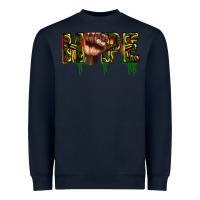 Navy hope juneteenth Heavyweight Sweatshirt - CowGirlArtShop