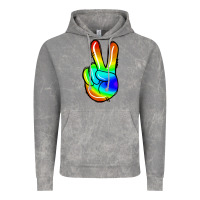 Cloud Rock rainbow peace sign Vintage Hoodie - Jasminsmagicworld