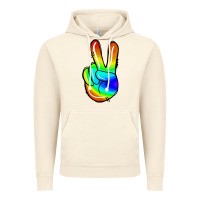 Vintage Artic rainbow peace sign Vintage Hoodie - Jasminsmagicworld