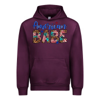 Mauve Wine american babe Urban Hoodie - Artiststas