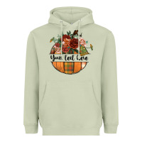 Matcha preview customize floral pumpkin Heavyweight Hoodie - BundleAndBundleShop