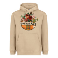 Mushroom preview customize floral pumpkin Heavyweight Hoodie - BundleAndBundleShop