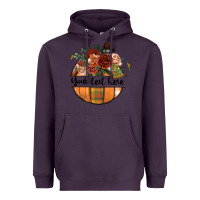 Plum preview customize floral pumpkin Heavyweight Hoodie - BundleAndBundleShop