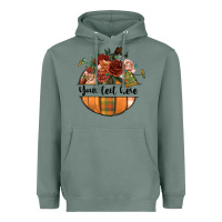 Sage preview customize floral pumpkin Heavyweight Hoodie - BundleAndBundleShop