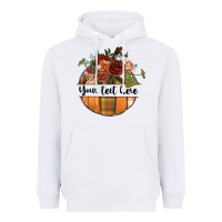 White preview customize floral pumpkin Heavyweight Hoodie - BundleAndBundleShop