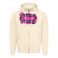 Sandshell Stronger than the storm Zipper Hoodie - FaDigitalArtStudio