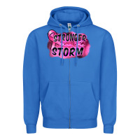 True Royal Stronger than the storm Zipper Hoodie - FaDigitalArtStudio