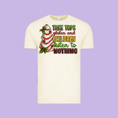 Tree Tops Glisten And Children Listen To Nothing Vintage Tee Designed By Ranaportraitstore