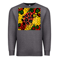 Charcoal Heather african colors pattern Premium Sweatshirt - BundleAndBundleShop