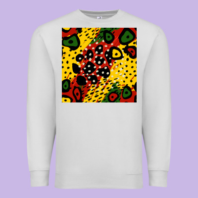 African Colors Pattern Premium Sweatshirt Designed By Bundleandbundleshop