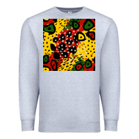 Heather Grey african colors pattern Premium Sweatshirt - BundleAndBundleShop