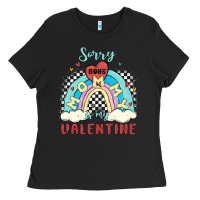 Black sorry boys mommy is valentine Ladies Tee - MaliasSmallBusiness
