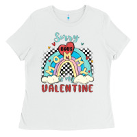 White sorry boys mommy is valentine Ladies Tee - MaliasSmallBusiness