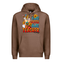 Chestnut Half Coffee Half Teacher Premium Hoodie - FaDigitalArtStudio