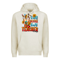 Oatmeal Heather Half Coffee Half Teacher Premium Hoodie - FaDigitalArtStudio