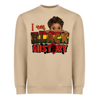 I Am Black History Black Boy Peekaboo Juneteenth Heavyweight Sweatshirt | Teevron