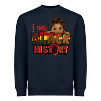 Navy i am black history black boy peekaboo juneteenth Heavyweight Sweatshirt - CowGirlArtShop