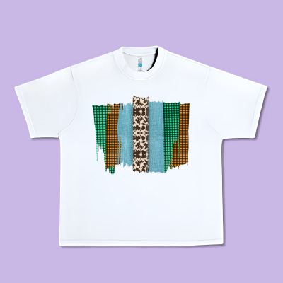 Western Farm Life Cowhide Brush Strokes Urban Heavy Tee Designed By Bettercallsaul