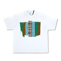 White Western Farm Life Cowhide Brush Strokes Urban Heavy Tee - Bettercallsaul