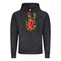 Vintage Black watermelon peace sign Vintage Hoodie - Jasminsmagicworld
