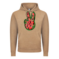 Vintage Coffee watermelon peace sign Vintage Hoodie - Jasminsmagicworld