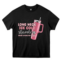 Black long neck ice cold stanley never broke my heart Heavy Core Tee - MaliasSmallBusiness