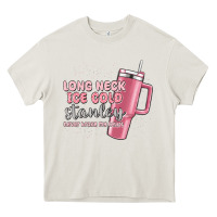 Cream long neck ice cold stanley never broke my heart Heavy Core Tee - MaliasSmallBusiness
