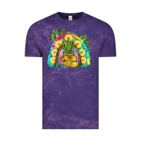 Cloud Purple pineapple rainbow Vintage Tee - BarkalooDesign