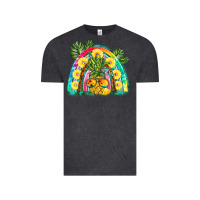 Vintage Black pineapple rainbow Vintage Tee - BarkalooDesign
