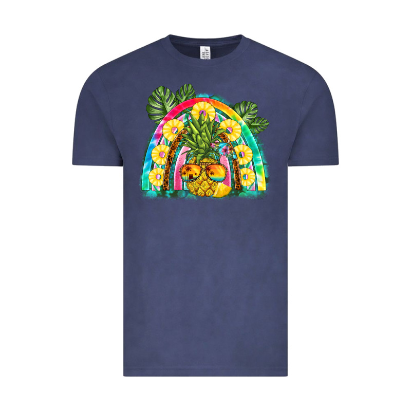 Pineapple Rainbow Vintage Tee by BarkalooDesign | Teevron