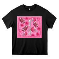Black tackle cancer Heavy Core Tee - AdoDesignShop