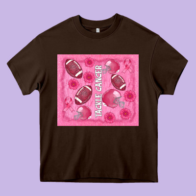 Tackle Cancer Heavy Core Tee Designed By Adodesignshop