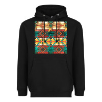 Black native american aztec seamless pattern Heavyweight Hoodie - BundleAndBundleShop