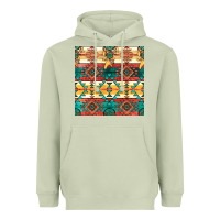 Matcha native american aztec seamless pattern Heavyweight Hoodie - BundleAndBundleShop