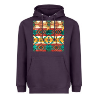 Plum native american aztec seamless pattern Heavyweight Hoodie - BundleAndBundleShop