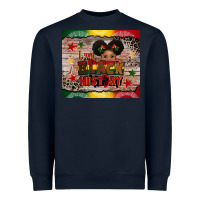 Navy i am black history Heavyweight Sweatshirt - CowGirlArtShop