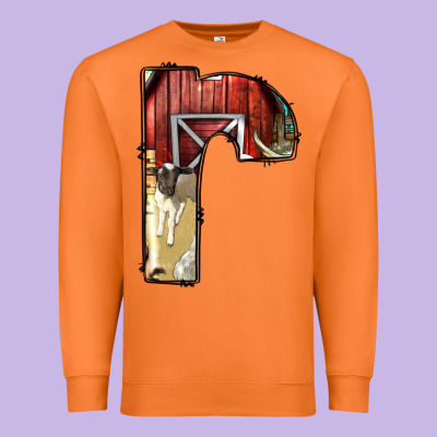 Farm Life Alphabet Lowercase Letters R Premium Sweatshirt Designed By Bundleandbundleshop
