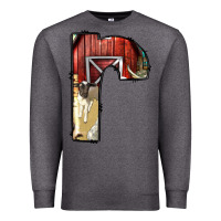 Charcoal Heather farm life alphabet lowercase letters r Premium Sweatshirt - BundleAndBundleShop