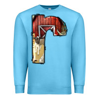 Ocean Blue farm life alphabet lowercase letters r Premium Sweatshirt - BundleAndBundleShop