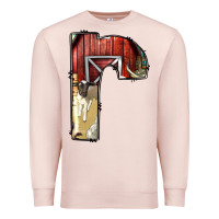 Pale Pink farm life alphabet lowercase letters r Premium Sweatshirt - BundleAndBundleShop