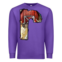 Purple farm life alphabet lowercase letters r Premium Sweatshirt - BundleAndBundleShop
